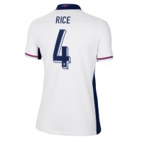Anglicko Declan Rice #4 Domáci Ženy futbalový dres ME 2024 Krátky Rukáv